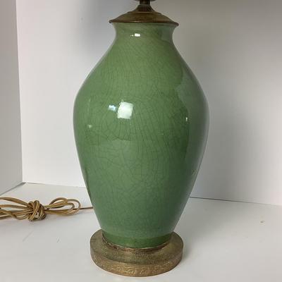 8032 Green Celadon Pottery Lamp