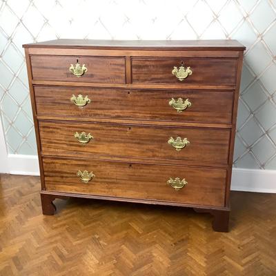 8033 Antique Chippendale Chest of Drawers