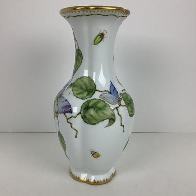 8034 Hand Painted Anna Weatherly Design Butterfly Vase