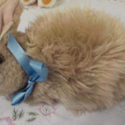"Merry Thought Bear and New Zealand Bunny Rabbit"
