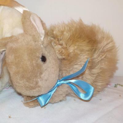 "Merry Thought Bear and New Zealand Bunny Rabbit"