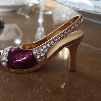 Rucinni Miniature High Heel Shoe Swarovski crystals