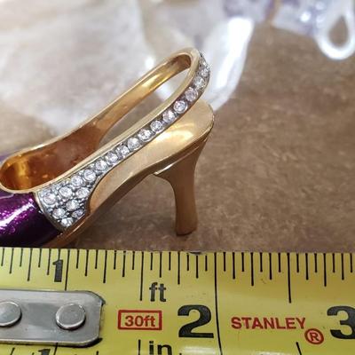 Rucinni Miniature High Heel Shoe Swarovski crystals