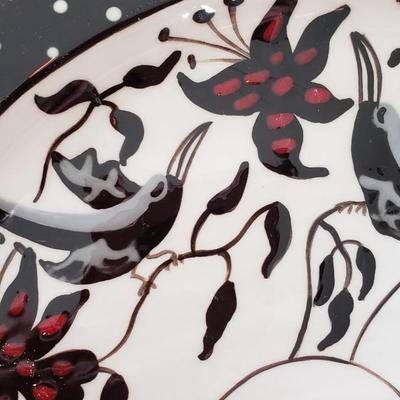 Hand painted signed plate Helen Alexa Wiegand