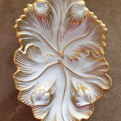 RPM white And gold dish