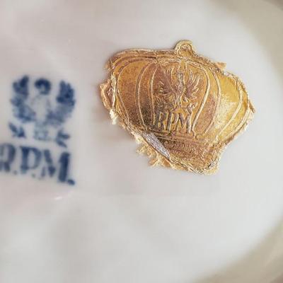 RPM white And gold dish