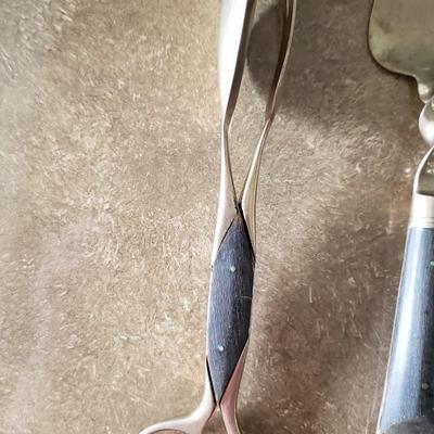 Vintage Thai Brass and Salad spoon and fork Buddha