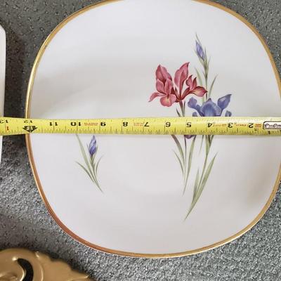 3 large platters, one is Ironstone