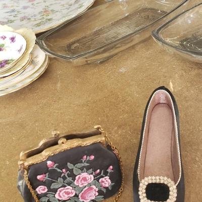 Miniature purse and Miniature shoe