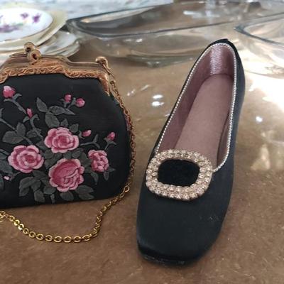 Miniature purse and Miniature shoe