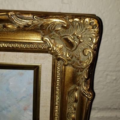 MCM oil painting of Arc de Triomphe  by J. Gaston
