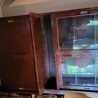 2 Piece Antique Cabinet