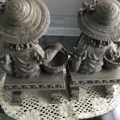 Resin garden statues