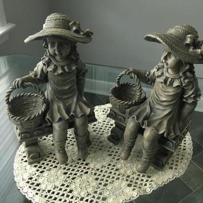 Resin garden statues