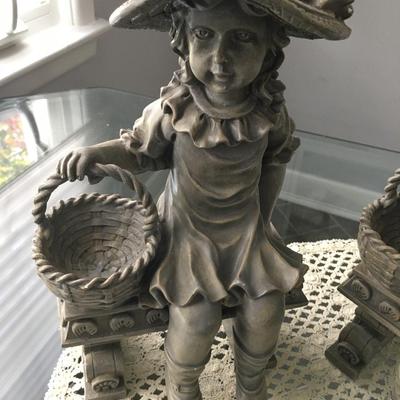 Resin garden statues