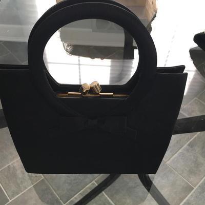 Black evening bag