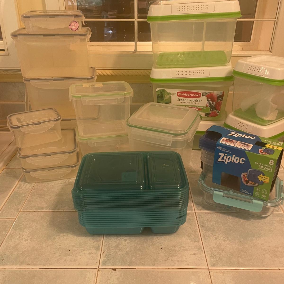Food Storage Containers Rubbermaid, Sterilite, Ziploc, & More (KRG