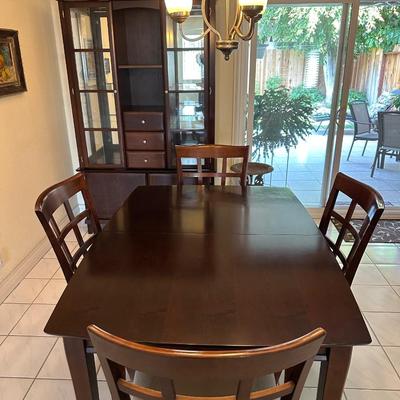 Contemporary Dining set 6 chairs & cabinet