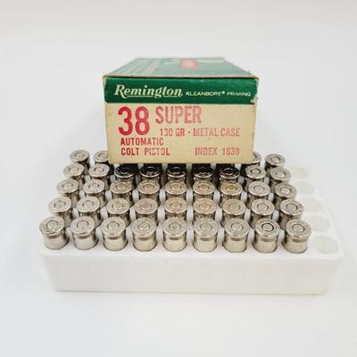REMINGTON .38 SUPER AUTOMATIC PISTOL AMMO