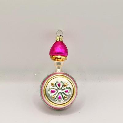 1328 Vintage Radko Elf on Pocket Watch Glass Ornament