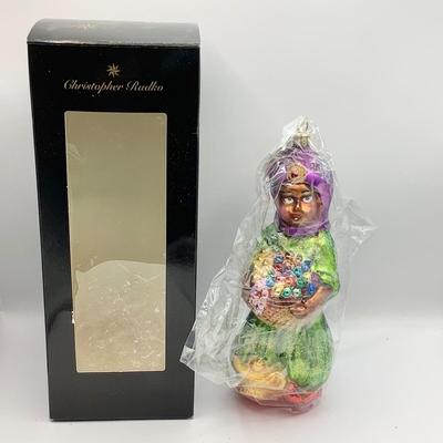 Lot 1333 Christopher Radko Glass Ornament, Aladdin 1991, NEW IN PKG