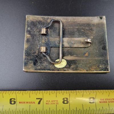 VINTAGE COLLECTABLE FORD BRASS BELT BUCKLE