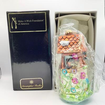 Lot 1337 Christopher Radko Glass Ornament, 1996 Well Wishes, Make A Wish Foundation - NEW IN PKG