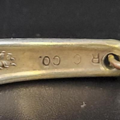 R C COMANY SILVER SPOON HAND CRAFTED BRACELET W/ MAGNET CLOSURE
