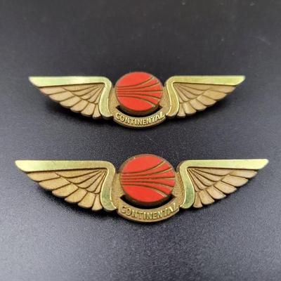 VINTAGE CONTIENTAL FLIGHT PINS