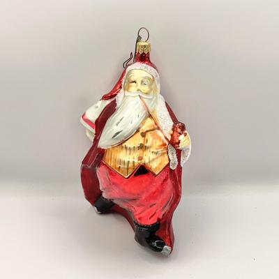 Lot 1341 Christopher Radko Glass Ornament, 1996 Saks Fifth Ave. - Santa Calls - with box