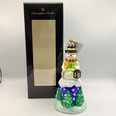 Lot 1344 Christopher Radko Glass Ornament, 2000 Snow Bell, with box