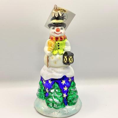 Lot 1344 Christopher Radko Glass Ornament, 2000 Snow Bell, with box