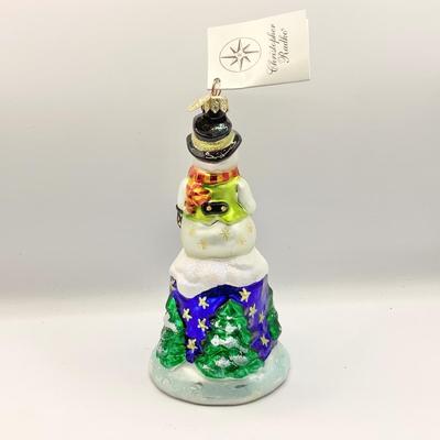 Lot 1344 Christopher Radko Glass Ornament, 2000 Snow Bell, with box