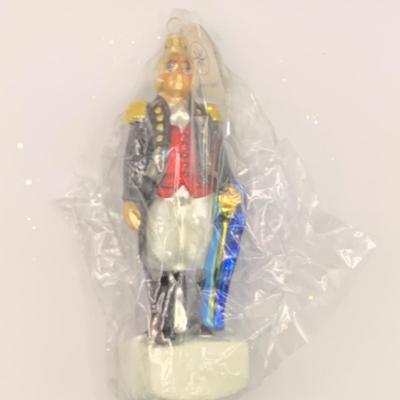 Lot 1345 Christopher Radko Glass Ornament, 1997 General George Washington NEW IN PKG