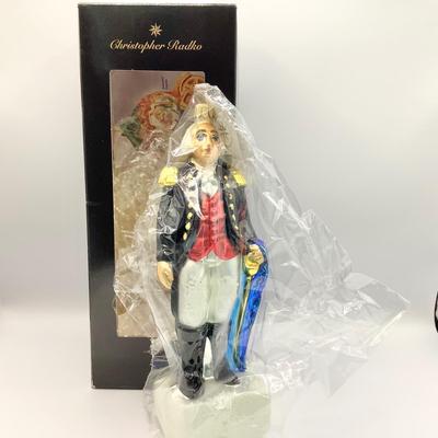 Lot 1345 Christopher Radko Glass Ornament, 1997 General George Washington NEW IN PKG