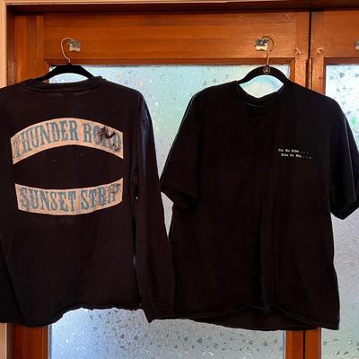 Lot of 2 Vintage Thunder Road Sunset Strip T-Shirts Tees