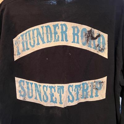 Lot of 2 Vintage Thunder Road Sunset Strip T-Shirts Tees