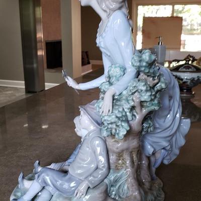 Lladro fairy godmother with two children