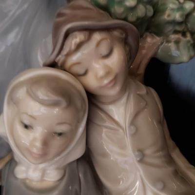 Lladro fairy godmother with two children