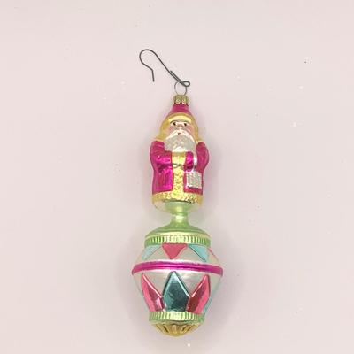 Lot 1348 Christopher Radko Glass Ornament, 1993 Spin Top Santa