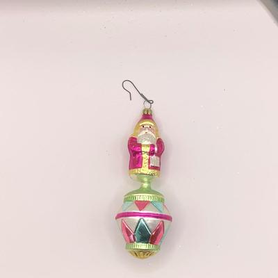 Lot 1348 Christopher Radko Glass Ornament, 1993 Spin Top Santa