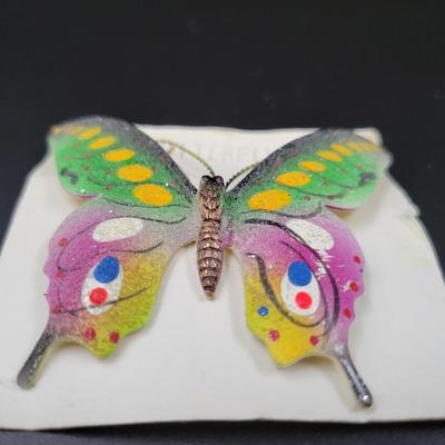 FANTASTIC ARTIST BUTTERFLY BROOCH PIN