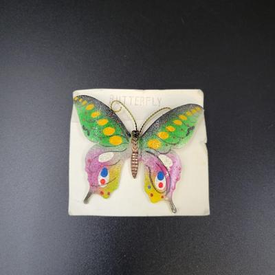 FANTASTIC ARTIST BUTTERFLY BROOCH PIN