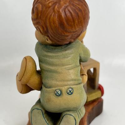 Anri Italian Wood Carving  "Cuddles  " Signed