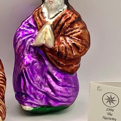 Lot 1358 Christopher Radko Glass Ornament, 1996 Holy Family, with box