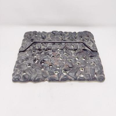 VINTAGE DECORATIVE CAST IRON MEAT PRESS #1