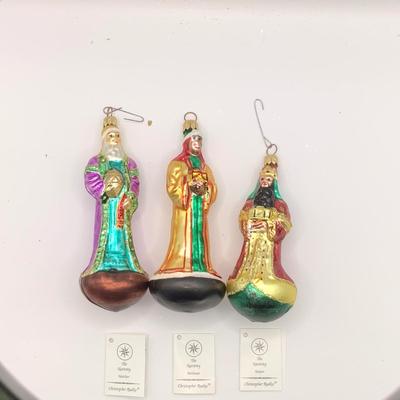 Lot 1363 Christopher Radko Glass Ornaments, 1995 Three Wise Men, with box