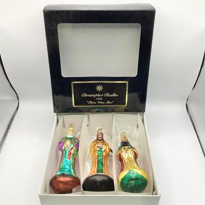 Lot 1363 Christopher Radko Glass Ornaments, 1995 Three Wise Men, with box