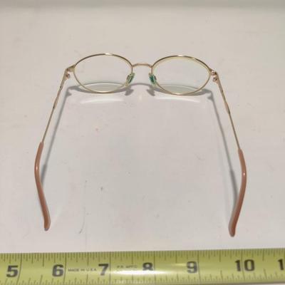 GOLD TONED ADELIN GLASSES FRAMES