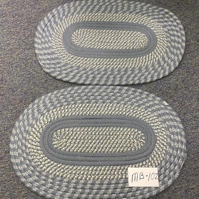 2 Blue Rugs 31â€ x 21â€